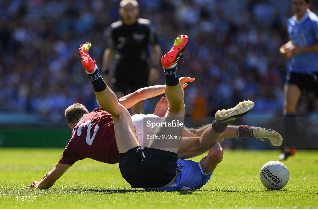 17 July 2016; Diarmuid Connolly of Dublin action against Kevin Maguire of Westmeath during the Leinster GAA Football Senior Championship Final match between Dublin and Westmeath at Croke Park in Dubin. Photo by Ray McManus/Sportsfile