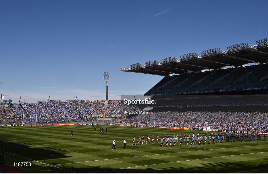 17 July 2016; A general view before the start of the Leinster GAA Football Senior Championship Final match between Dublin and Westmeath at Croke Park in Dubin. Photo by David Maher/Sportsfile