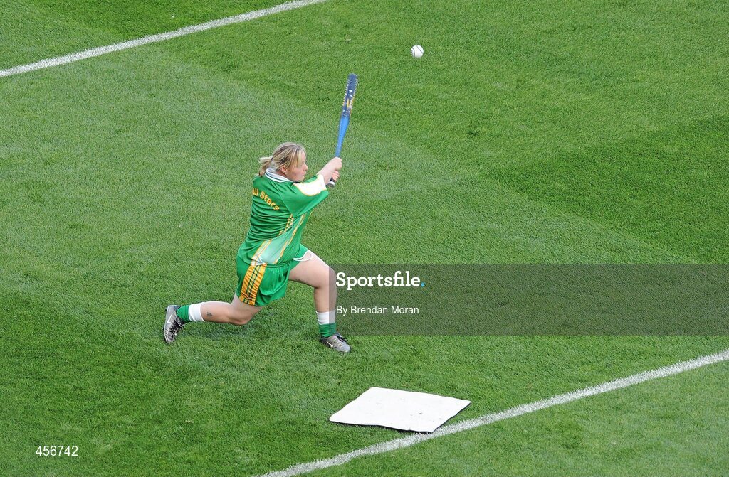29 August 2010; A general view of a rounders exhibition game during half-time. GAA Football All-Ireland Senior Championship Semi-Final, Kildare v Down, Croke Park, Dublin. Picture credit: Brendan Moran / SPORTSFILE