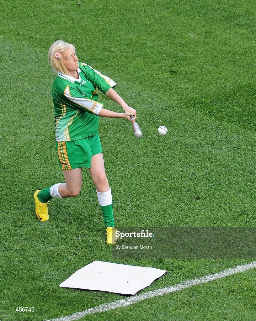 29 August 2010; A general view of a rounders exhibition game during half-time. GAA Football All-Ireland Senior Championship Semi-Final, Kildare v Down, Croke Park, Dublin. Picture credit: Brendan Moran / SPORTSFILE