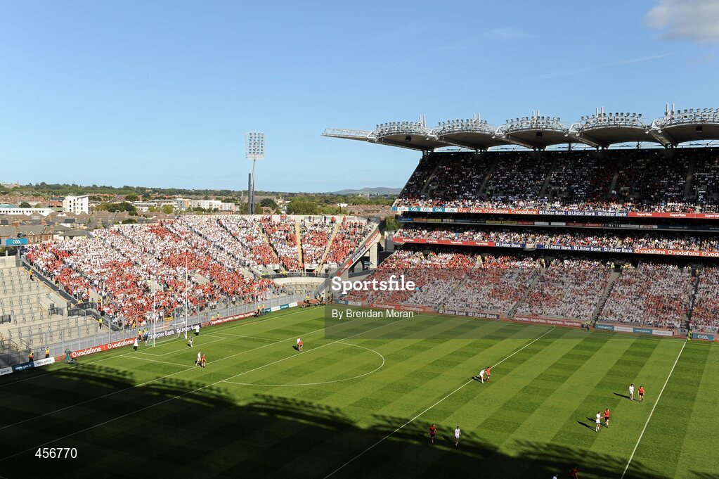 29 August 2010; A general view of Croke Park during the game. GAA Football All-Ireland Senior Championship Semi-Final, Kildare v Down, Croke Park, Dublin. Picture credit: Brendan Moran / SPORTSFILE