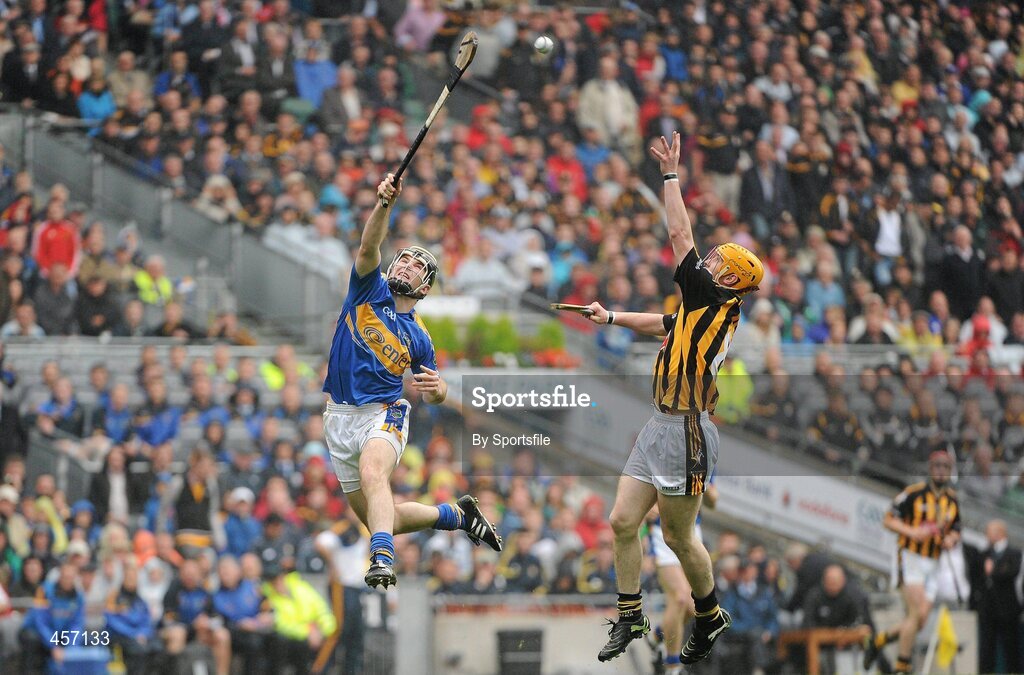 5 September 2010; Gearoid Ryan, Tipperary, in action against James Fitzpatrick, Kilkenny. GAA Hurling All-Ireland Senior Championship Final, Kilkenny v Tipperary, Croke Park, Dublin. Photo by Sportsfile