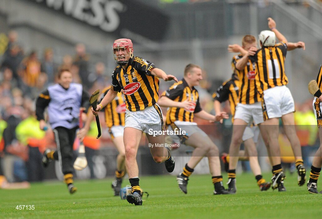 5 September 2010; Kilkenny minor captain Cillian Buckley celebrates after the final whistle. ESB GAA Hurling All-Ireland Minor Championship Final, Kilkenny v Clare, Croke Park, Dublin. Picture credit: Matt Browne / SPORTSFILE