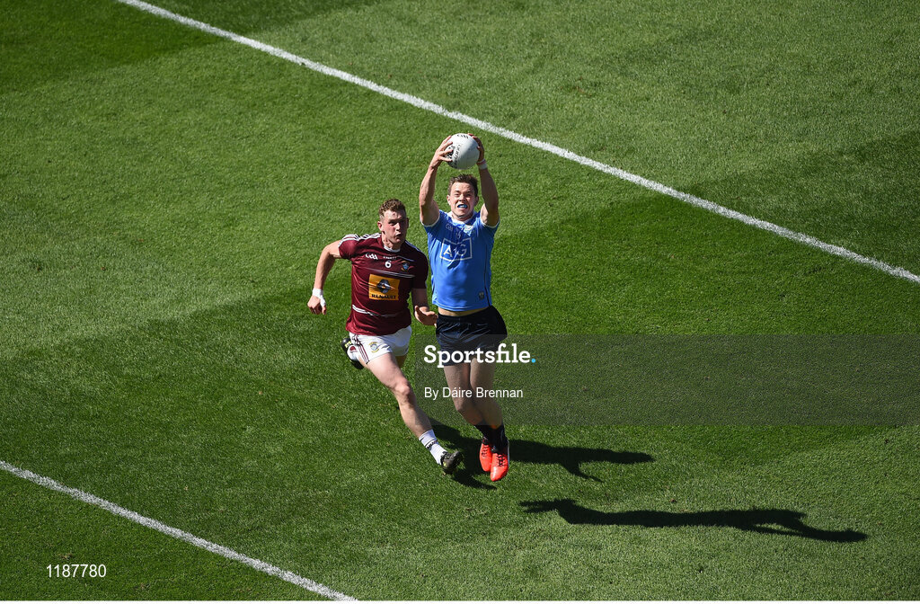 17 July 2016; Dean Rock of Dublin in action against Alan Stone of Westmeath during the Leinster GAA Football Senior Championship Final match between Dublin and Westmeath at Croke Park in Dubin. Photo by Daire Brennan/Sportsfile