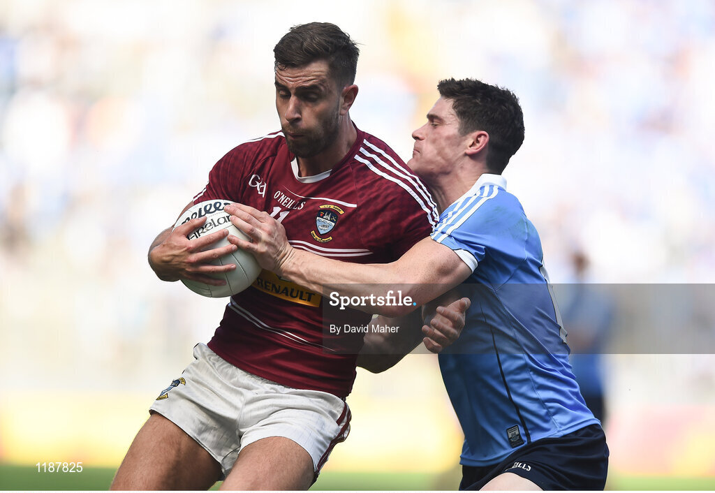 17 July 2016; Diarmuid Connolly of Dublin in action against Paul Sharry of Westmeath during the Leinster GAA Football Senior Championship Final match between Dublin and Westmeath at Croke Park in Dubin. Photo by David Maher/Sportsfile