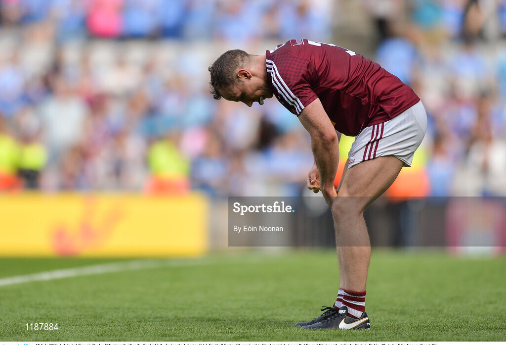 17 July 2016; A dejected Francis Boyle of Westmeath after the final whistle during the Leinster GAA Football Senior Championship Final match between Dublin and Westmeath at Croke Park in Dubin. Photo by Eóin Noonan/Sportsfile