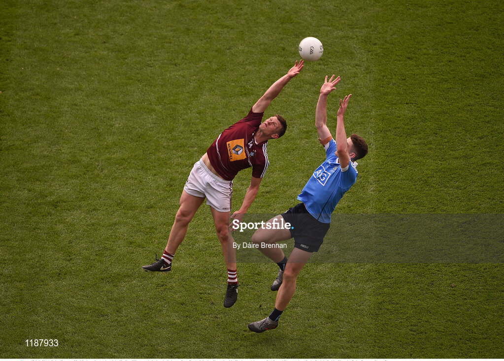 17 July 2016; Brian Fenton of Dublin in action against John Heslin of Westmeath during the Leinster GAA Football Senior Championship Final match between Dublin and Westmeath at Croke Park in Dubin. Photo by Daire Brennan/Sportsfile