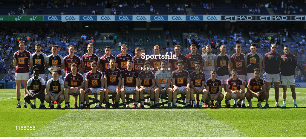 17 July 2016; The Westmeath team before the Leinster GAA Football Senior Championship Final match between Dublin and Westmeath at Croke Park in Dubin. Photo by Eóin Noonan/Sportsfile