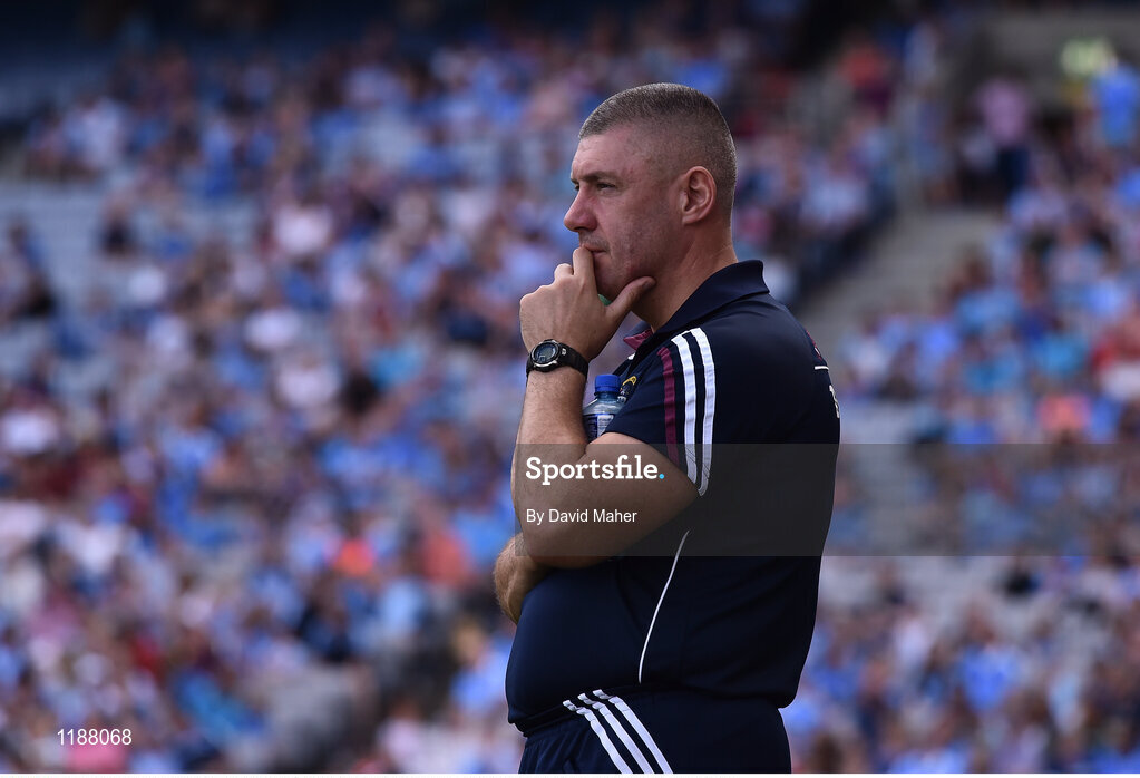 17 July 2016; Manager of Westmeath Tom Cribbin during the Leinster GAA Football Senior Championship Final match between Dublin and Westmeath at Croke Park in Dubin. Photo by David Maher/Sportsfile