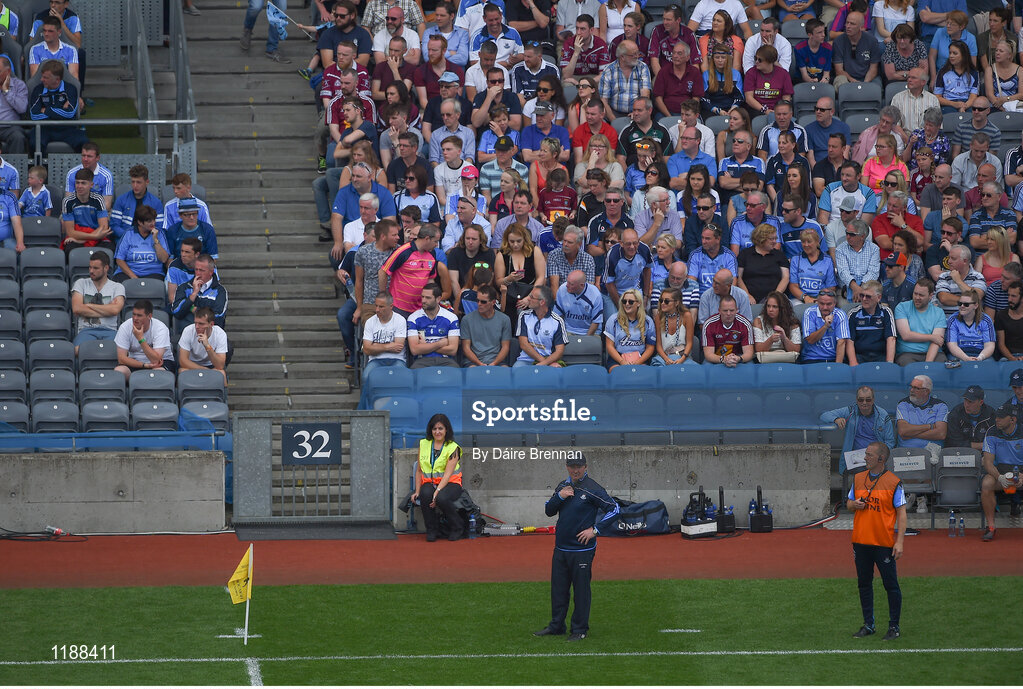 17 July 2016; Dublin manager Jim Gavin during the Leinster GAA Football Senior Championship Final match between Dublin and Westmeath at Croke Park in Dubin. Photo by Daire Brennan/Sportsfile