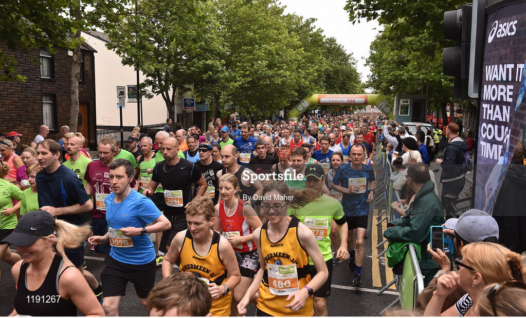 24 July 2016; A general view during the Fingal 10k, SSE Airtricity Race Series 2 in Swords, Co Dublin. Photo by David Maher/Sportsfile