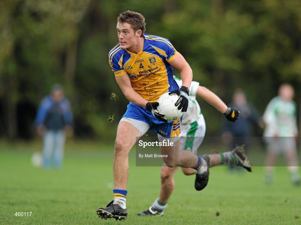 18 September 2010; Declan Byrne, St. Mochtas, GAA Club, Louth Villag, Co. Louth, in action against Harry McArdle, St. Feichins, GAA Club, Termonfeckin, Co. Louth. during the Shield Final, Bord Gáis Energy / St. Jude’s All-Ireland Junior Football 7s. 20 teams from around the country travelled to take part in this prestigious competition. Bord Gáis Energy / St. Jude’s All-Ireland Junior Football 7s Tournament, St. Jude's GAA Club, Templeogue, Dublin. Picture credit: Matt Browne / SPORTSFILE