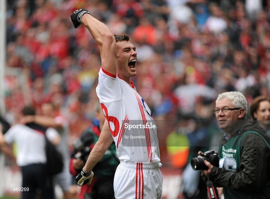 19 September 2010; Cork's Fiachra Lynch celebrates at the end of the game. GAA Football All-Ireland Senior Championship Final, Down v Cork, Croke Park, Dublin. Photo by Sportsfile