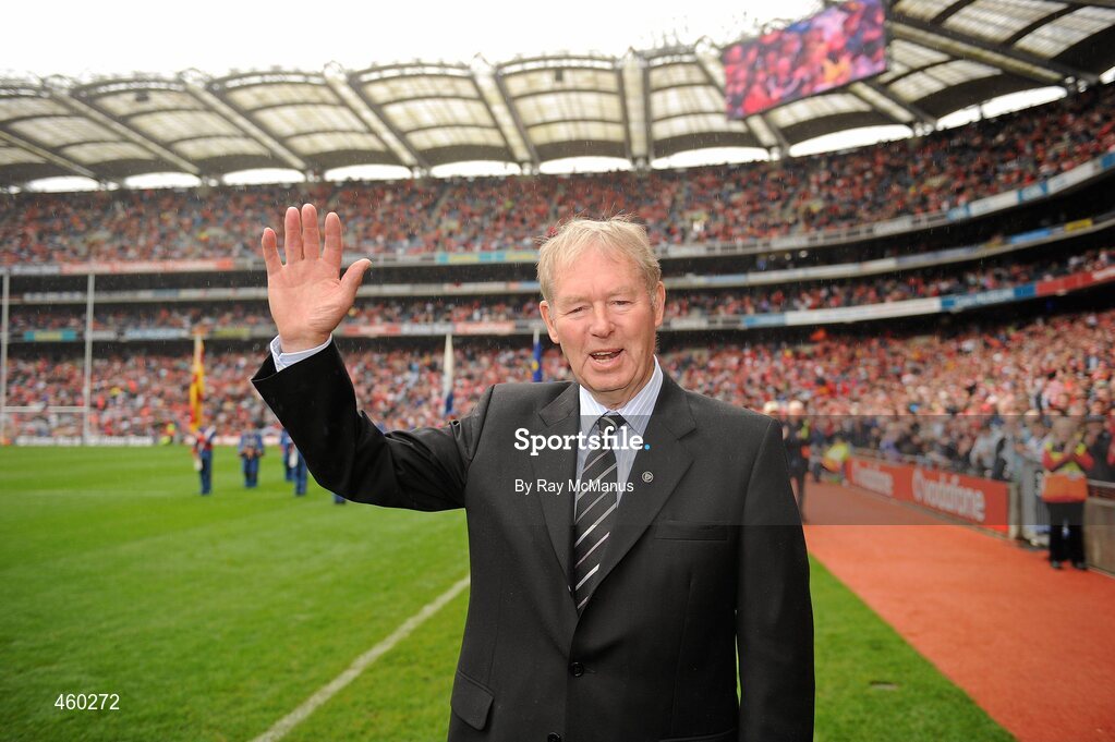 19 September 2010; RTE Gaelic Games Commentator Micheal O Muircheartaigh before commentating on his last All-Ireland Senior Championship Final. GAA Football All-Ireland Senior Championship Final, Down v Cork, Croke Park, Dublin. Picture credit: Ray McManus / SPORTSFILE