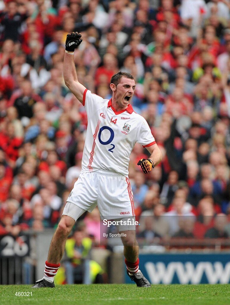 19 September 2010; Cork's Donncha O'Connor celebrates after scoring his side's 10th point. GAA Football All-Ireland Senior Championship Final, Down v Cork, Croke Park, Dublin. Photo by Sportsfile