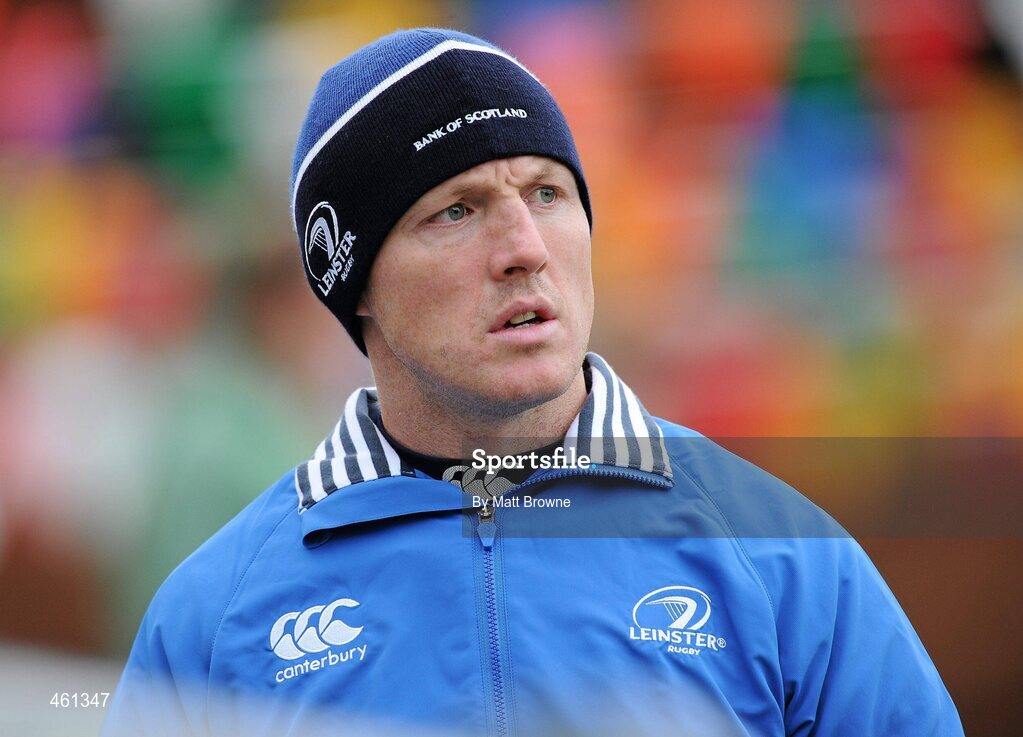 25 September 2010; Leinster head coach Eric Miller watches his team in action against Ulster. U18 Clubs Interprovincial, Leinster v Ulster, Donnybrook Stadium, Dublin. Picture credit: Matt Browne / SPORTSFILE