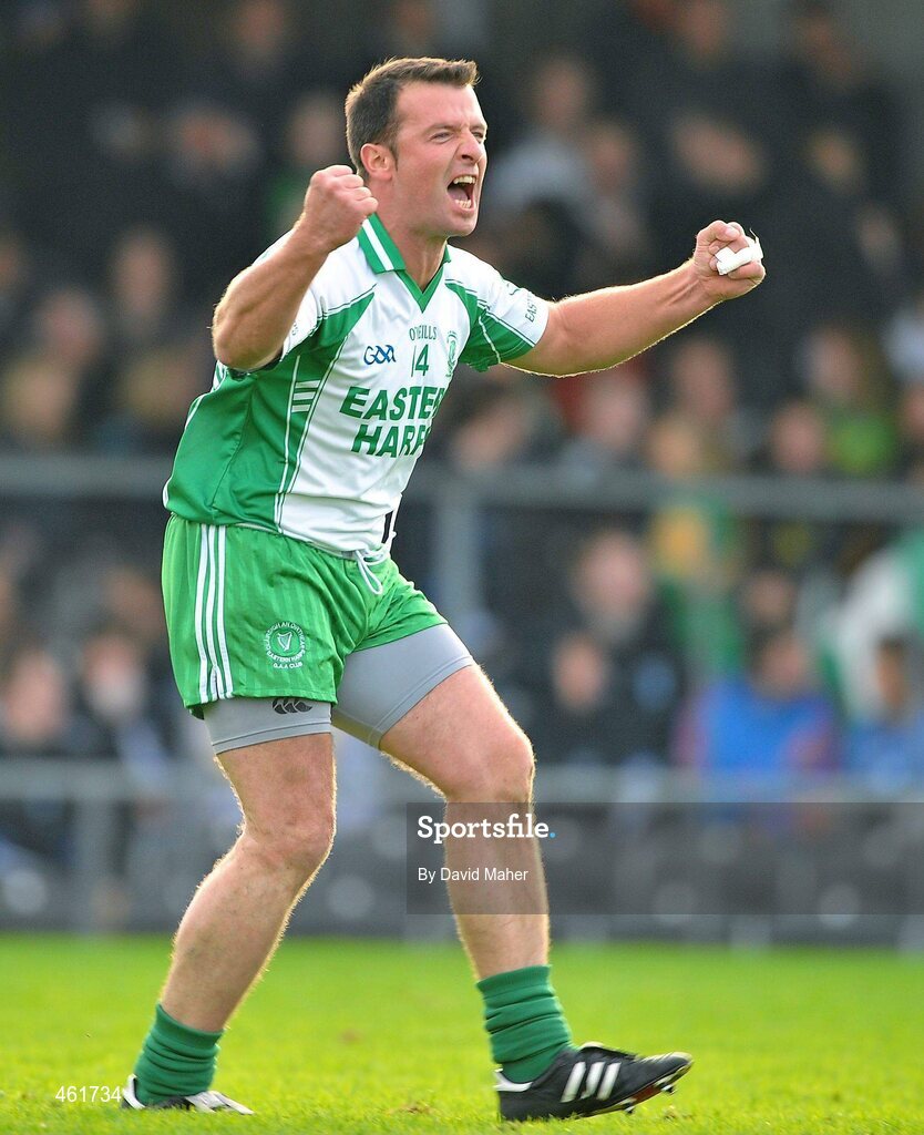 26 September 2010; Paul Taylor, Eastern Harps, celebrates at the end of the game. Sligo County Senior Football Championship Final, Eastern Harps v Tourlestrane, Markievicz Park, Sligo. Picture credit: David Maher / SPORTSFILE
