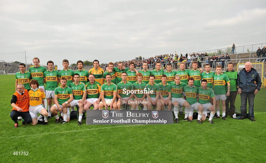 26 September 2010; The Tourlestrane squad. Sligo County Senior Football Championship Final, Eastern Harps v Tourlestrane, Markievicz Park, Sligo. Picture credit: David Maher / SPORTSFILE