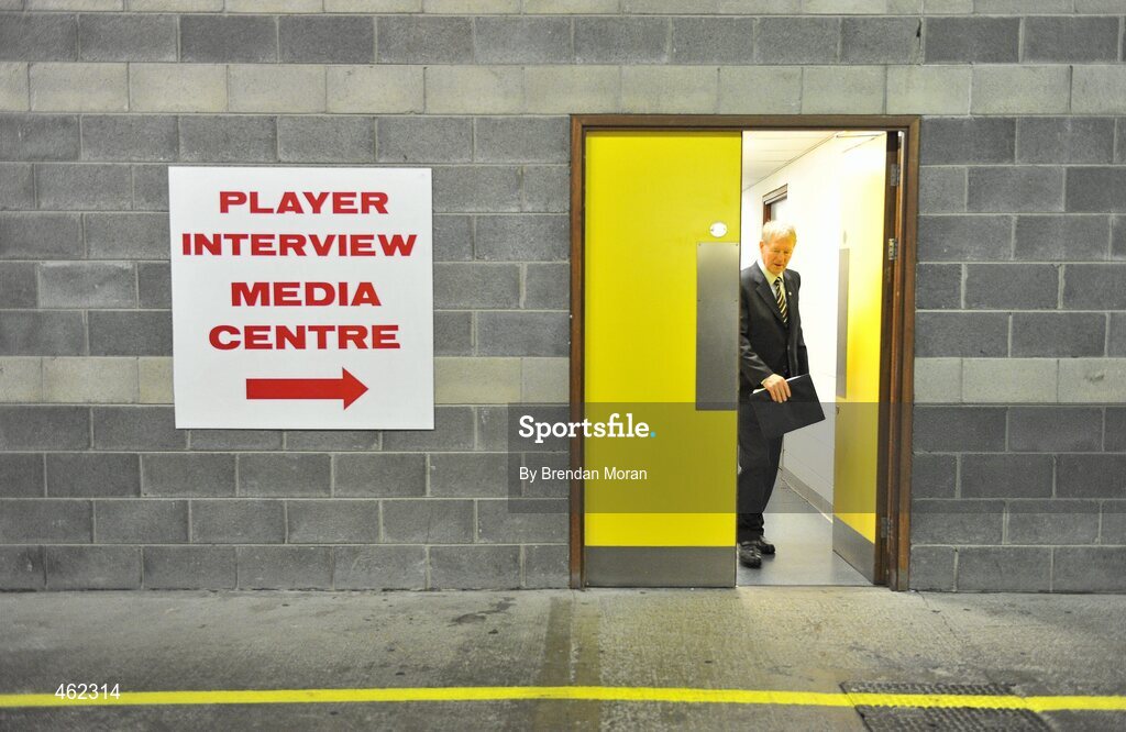 19 September 2010; RTE Gaelic Games Commentator Michéal O Muircheartaigh before commentating on his last All-Ireland Senior Championship Final after a career lasting 62 years. His first broadcast was the Railway Cup Final on St Patrick's Day 1949. GAA Football All-Ireland Senior Championship Final, Down v Cork, Croke Park, Dublin. Picture credit: Brendan Moran / SPORTSFILE