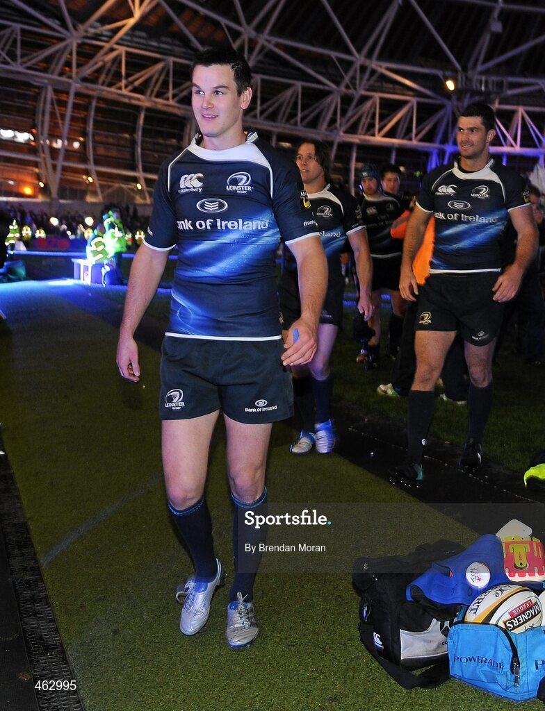 2 October 2010; Leinster's Jonathan Sexton leaves the pitch after the game. Celtic League, Leinster v Munster, Aviva Stadium, Lansdowne Road, Dublin. Picture credit: Brendan Moran / SPORTSFILE
