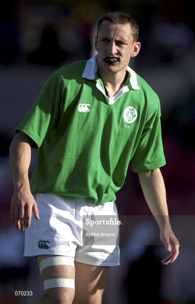 23 June 2001; Kieran Lewis of Ireland during the 2001 Southern Hemisphere Under 21 Championship match between Argentina and Ireland at Sydney Olympic Park in Australia. Photo by Matt Browne/Sportsfile