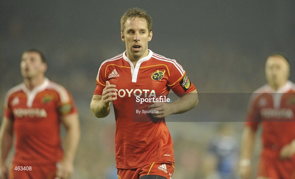 2 October 2010; Tomas O'Leary, Munster. Celtic League, Leinster v Munster, Aviva Stadium, Lansdowne Road, Dublin. Photo by Sportsfile
