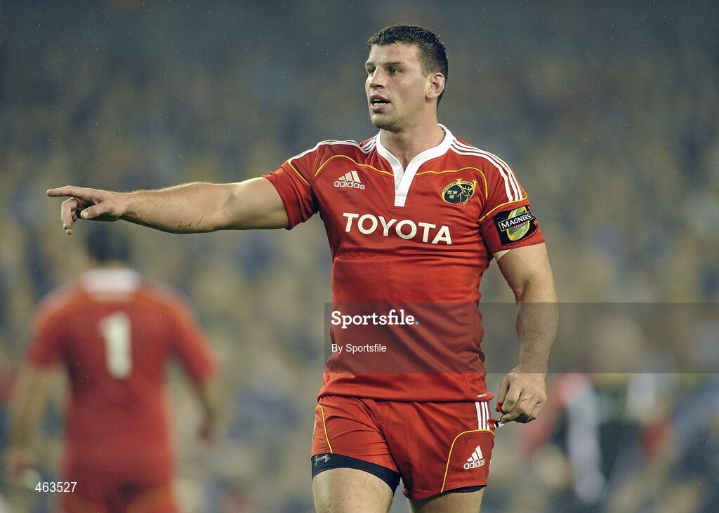 2 October 2010; Denis Leamy, Munster. Celtic League, Leinster v Munster, Aviva Stadium, Lansdowne Road, Dublin. Photo by Sportsfile
