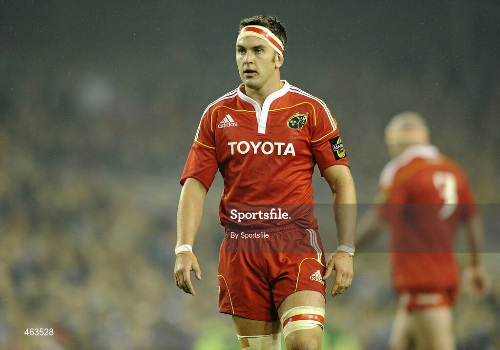 2 October 2010; Niall Ronan, Munster. Celtic League, Leinster v Munster, Aviva Stadium, Lansdowne Road, Dublin. Photo by Sportsfile