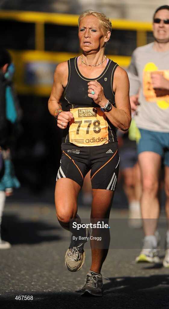 25 October 2010; Clare Fleming, England, in action during the Lifestyle Sports - adidas Dublin Marathon 2010. Picture credit: Barry Cregg / SPORTSFILE