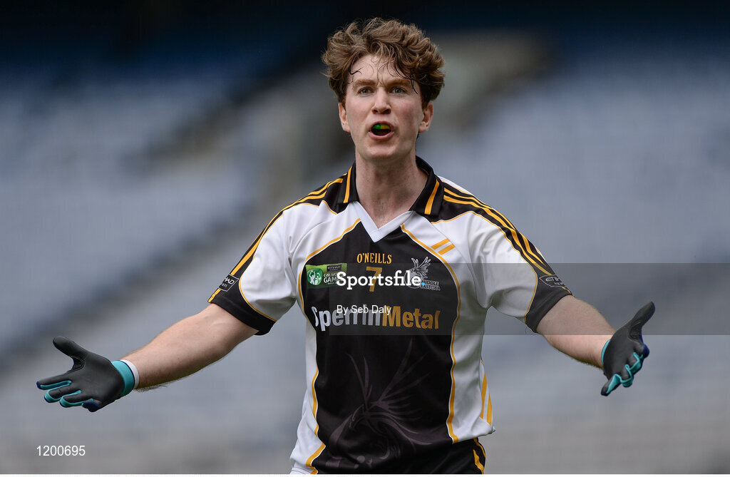 12 August 2016; Eóin O Reilly of Middle East reacts during Day 4 of the Etihad Airways GAA World Games 2016 at Croke Park in Dublin. Photo by Seb Daly/Sportsfile