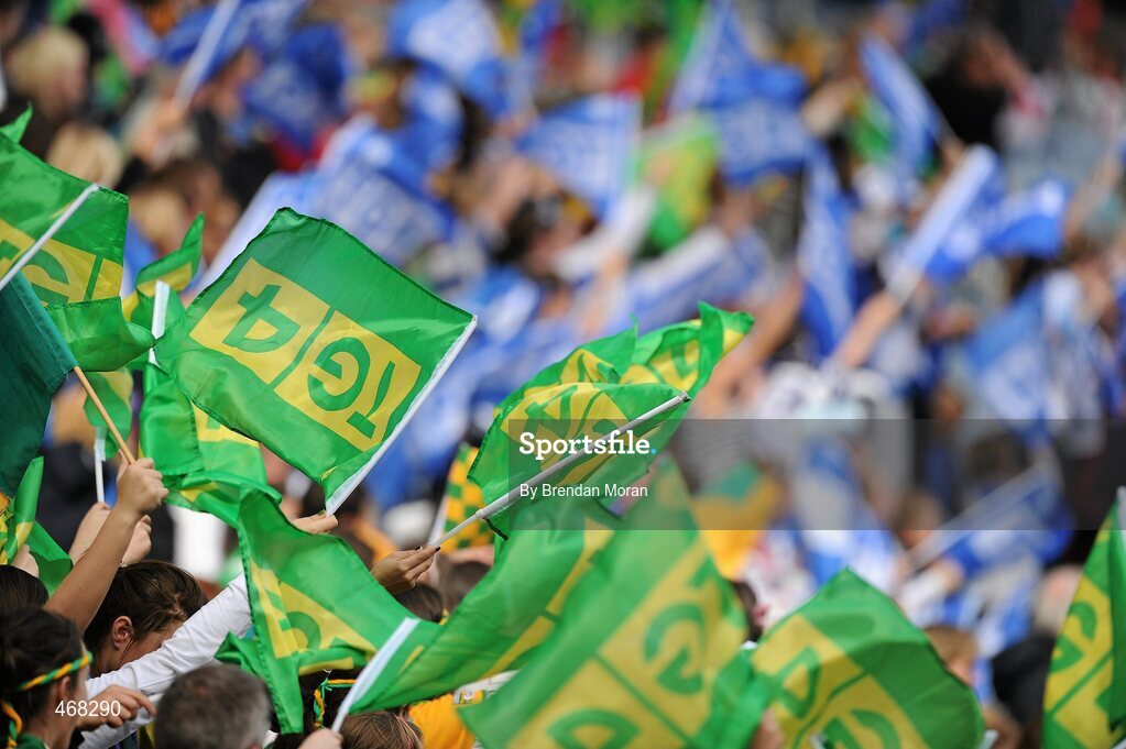 26 September 2010; A general view of flags. TG4 All-Ireland Intermediate Ladies Football Championship Final, Donegal v Waterford, Croke Park, Dublin. Picture credit: Brendan Moran / SPORTSFILE