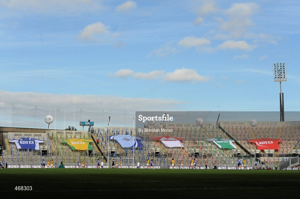 26 September 2010; A general view of the decoration on Hill 16 during the game. TG4 All-Ireland Intermediate Ladies Football Championship Final, Donegal v Waterford, Croke Park, Dublin. Picture credit: Brendan Moran / SPORTSFILE