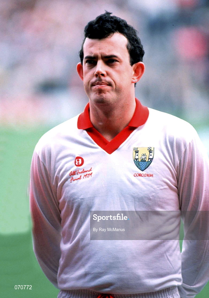 17 September 1989; Cork goalkeeper John Kerins prior to the All-Ireland Senior Football Championship Final between Cork and Mayo at Croke Park in Dublin. Photo by Ray McManus/Sportsfile