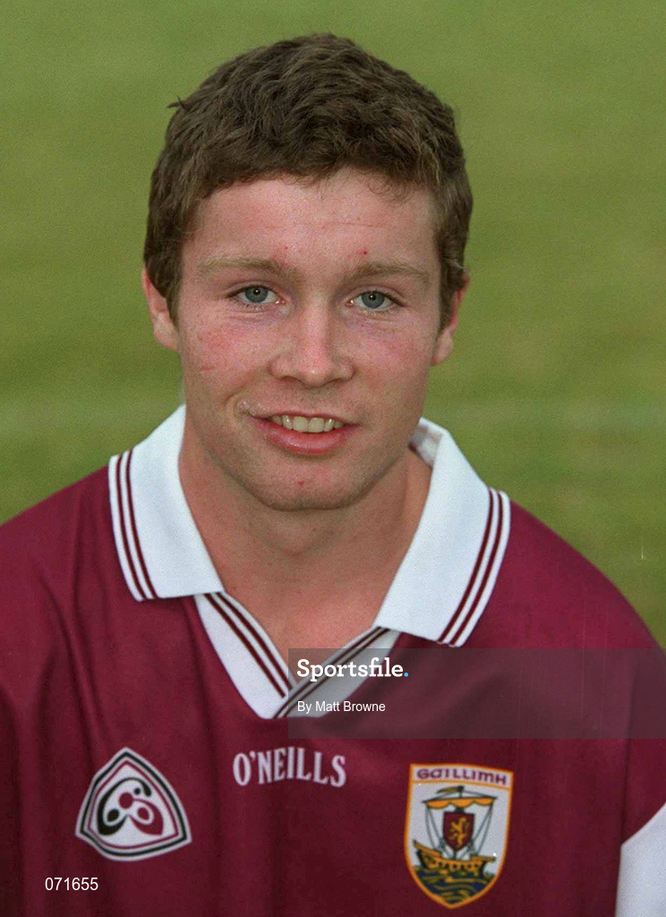 29 August 2001; Damien Hayes of Galway poses for a portrait during a Galway hurling press night at Pearse Stadium ahead of the Guinness All-Ireland Senior Hurling Championship Final. Photo by Matt Browne/Sportsfile