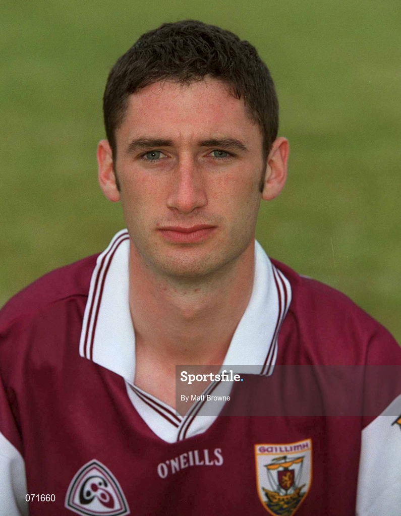 29 August 2001; Mark Kerins of Galway poses for a portrait during a Galway hurling press night at Pearse Stadium ahead of the Guinness All-Ireland Senior Hurling Championship Final. Photo by Matt Browne/Sportsfile