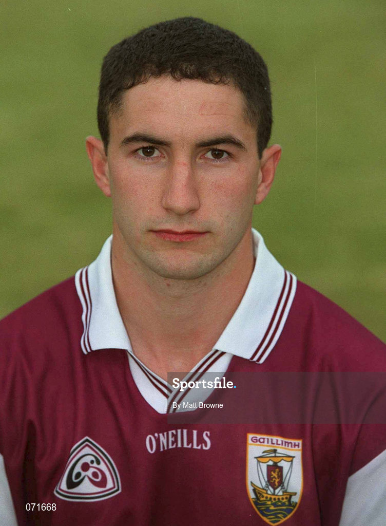 29 August 2001; Padraig Walsh of Galway poses for a portrait during a Galway hurling press night at Pearse Stadium ahead of the Guinness All-Ireland Senior Hurling Championship Final. Photo by Matt Browne/Sportsfile
