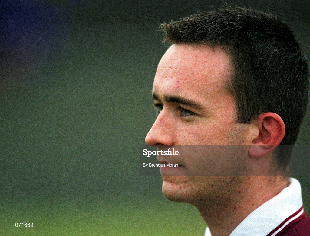 29 August 2001; Galway's Diarmuid Cloonan during a Galway hurling press night at Pearse Stadium ahead of the Guinness All-Ireland Senior Hurling Championship Final. Photo by Matt Browne/Sportsfile