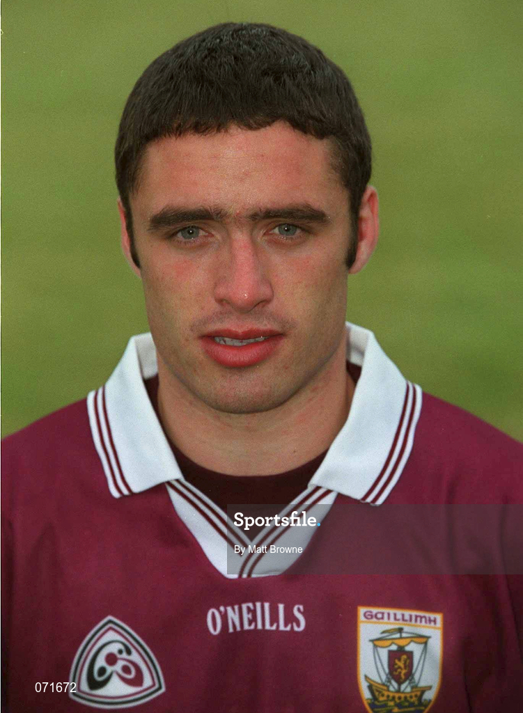 29 August 2001; Alan Kerins of Galway poses for a portrait during a Galway hurling press night at Pearse Stadium ahead of the Guinness All-Ireland Senior Hurling Championship Final. Photo by Matt Browne/Sportsfile