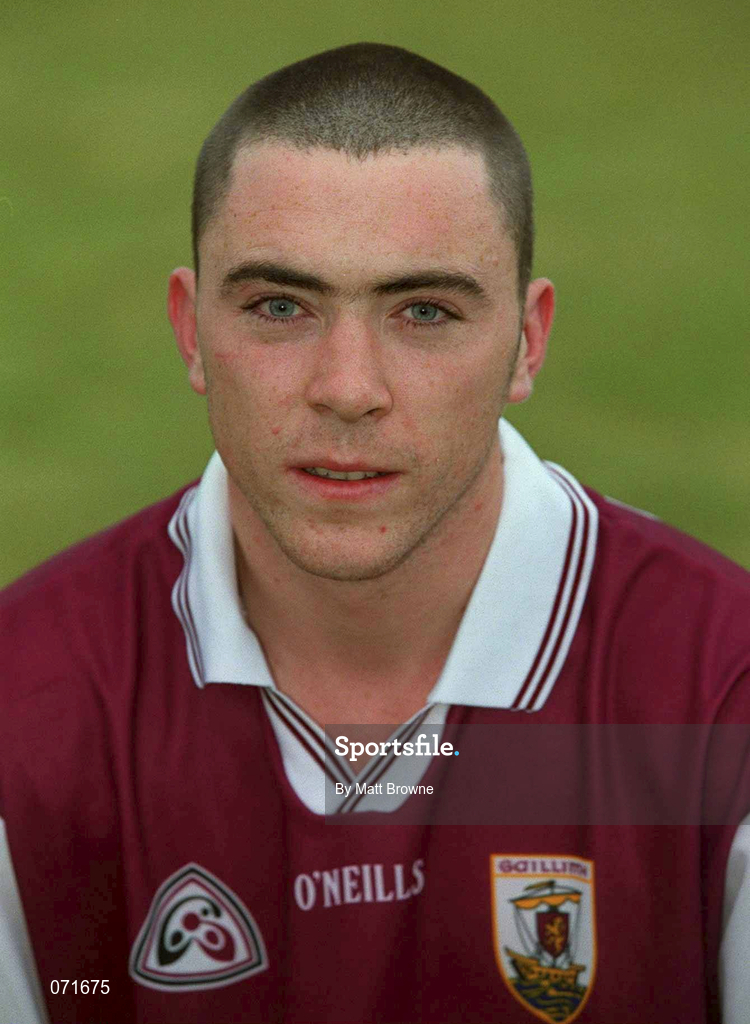 29 August 2001; Eugene Cloonan of Galway poses for a portrait during a Galway hurling press night at Pearse Stadium ahead of the Guinness All-Ireland Senior Hurling Championship Final. Photo by Matt Browne/Sportsfile