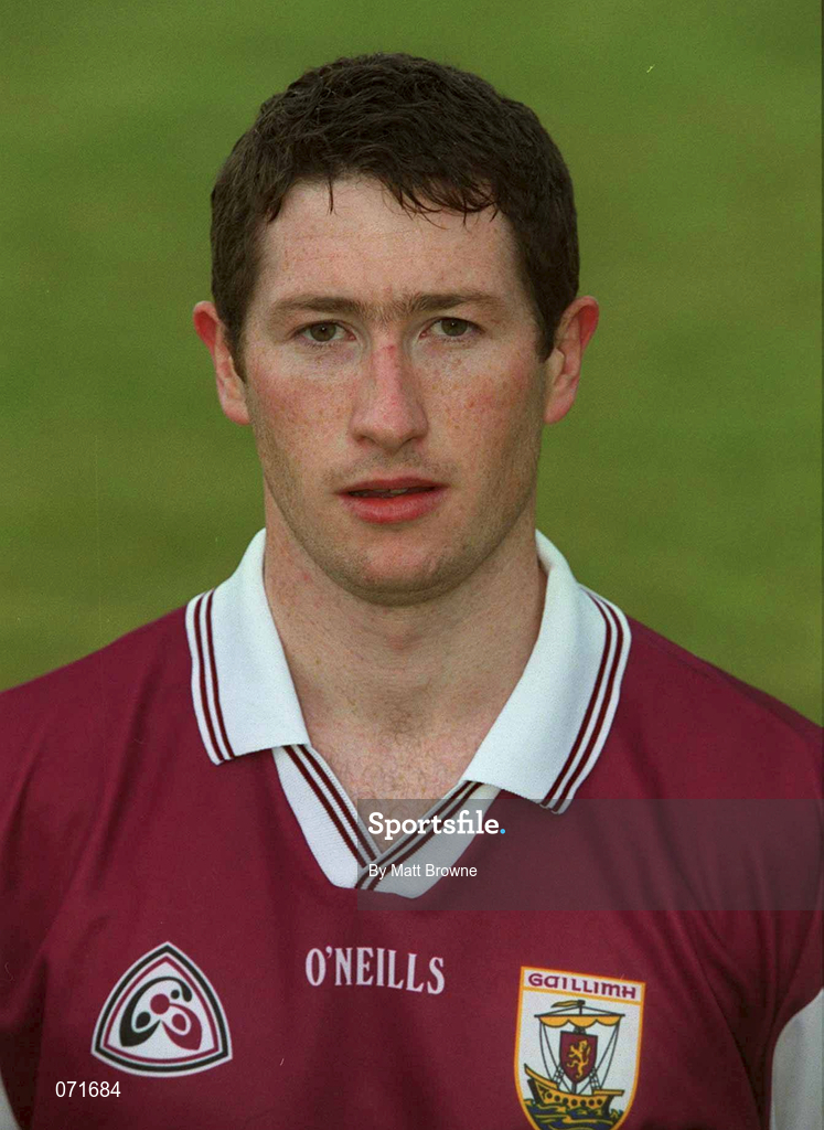 29 August 2001; Liam Hodgins of Galway poses for a portrait during a Galway hurling press night at Pearse Stadium ahead of the Guinness All-Ireland Senior Hurling Championship Final. Photo by Matt Browne/Sportsfile