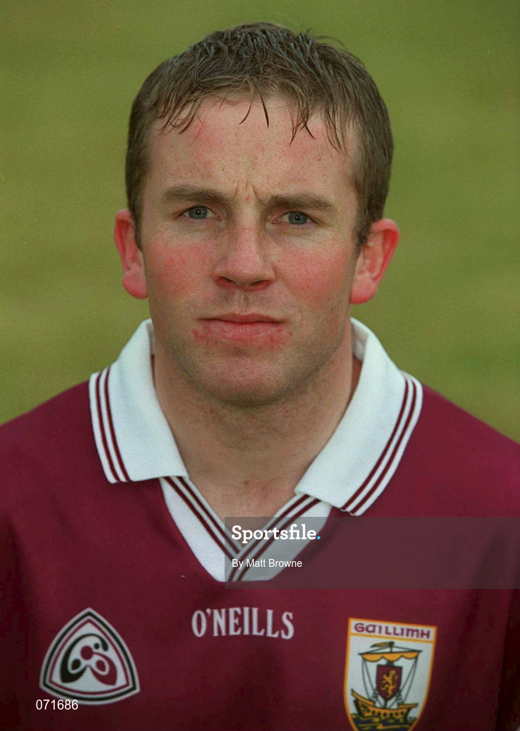 29 August 2001; Kevin Broderick of Galway poses for a portrait during a Galway hurling press night at Pearse Stadium ahead of the Guinness All-Ireland Senior Hurling Championship Final. Photo by Matt Browne/Sportsfile