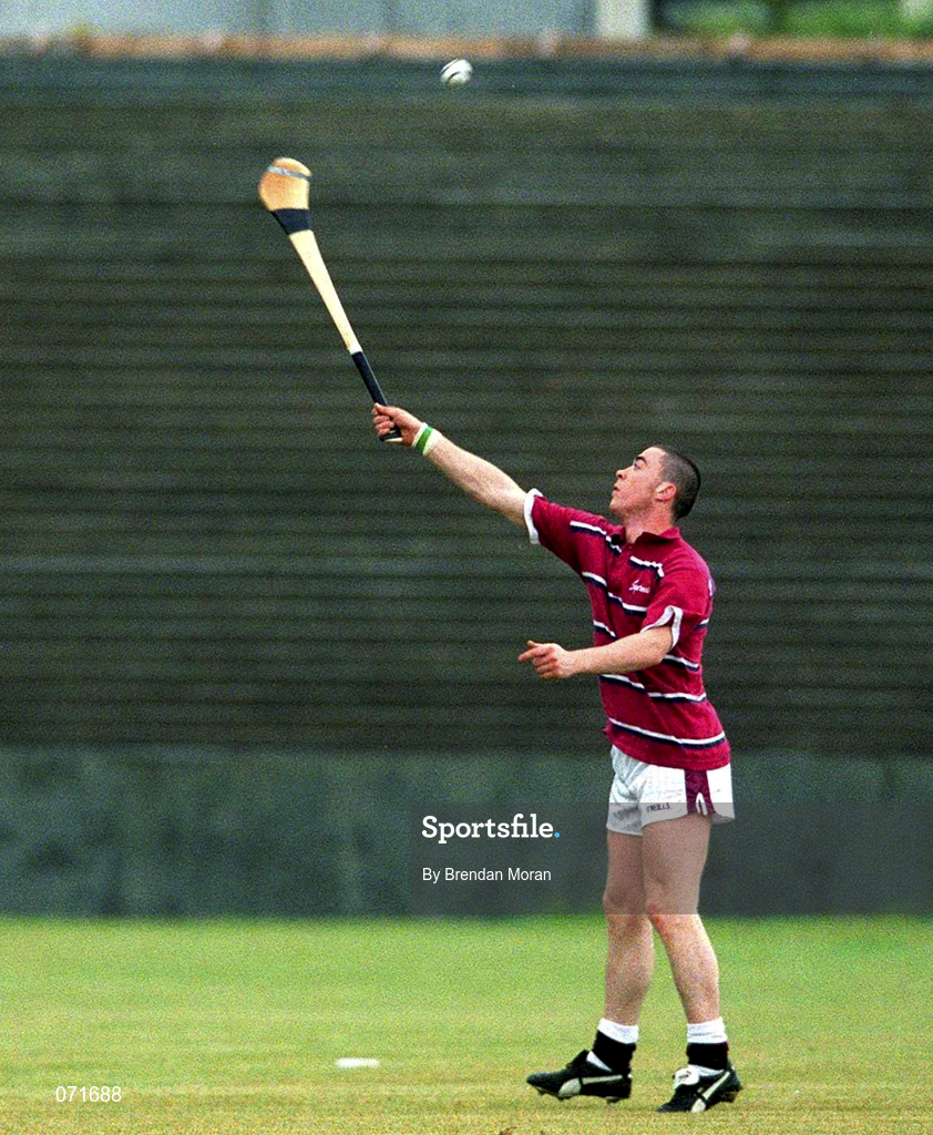 29 August 2001; Galway's Eugene Cloonan during a Galway hurling press night at Pearse Stadium ahead of the Guinness All-Ireland Senior Hurling Championship Final. Photo by Matt Browne/Sportsfile