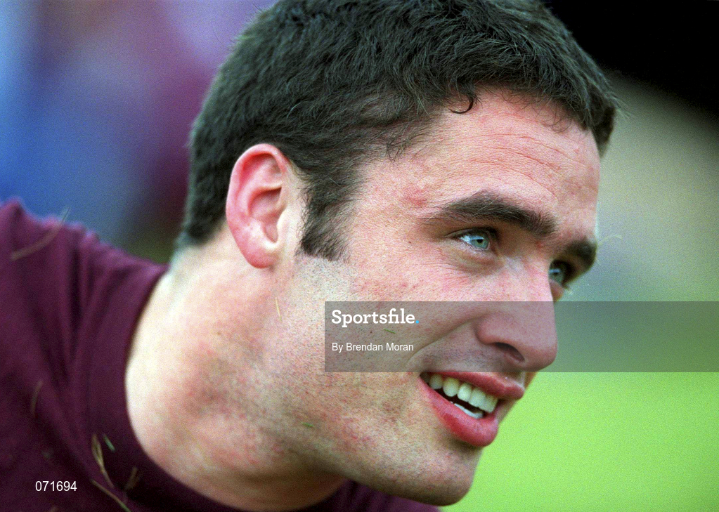 29 August 2001; Galway's Alan Kerins during a Galway hurling press night at Pearse Stadium ahead of the Guinness All-Ireland Senior Hurling Championship Final. Photo by Matt Browne/Sportsfile