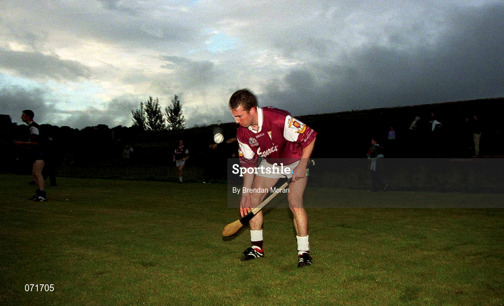 29 August 2001; Galway's Kevin Broderick during a Galway hurling press night at Pearse Stadium ahead of the Guinness All-Ireland Senior Hurling Championship Final. Photo by Matt Browne/Sportsfile