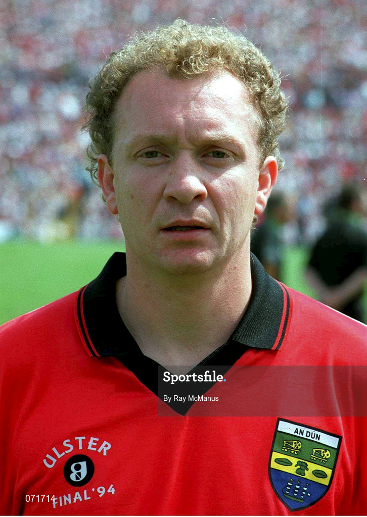 17 July 1994; DJ Kane of Down prior to the Bank of Ireland Ulster Senior Football Championship Final between Down and Tyrone at St Tiernach's Park in Clones, Monaghan. Photo by Ray McManus/Sportsfile