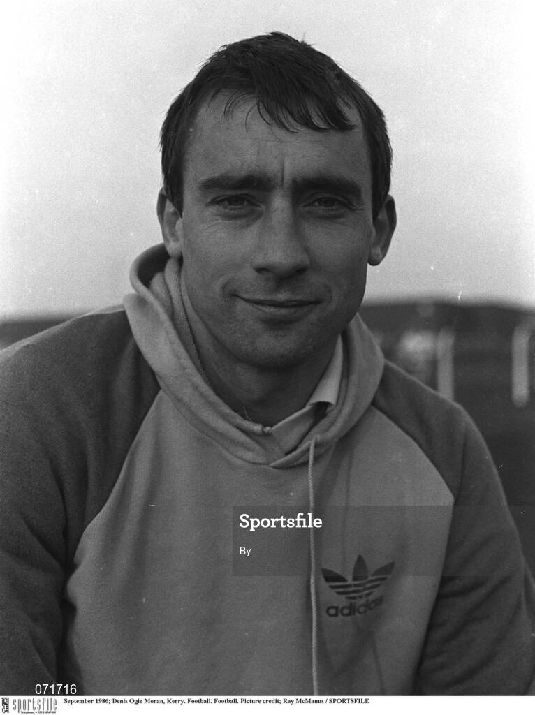 10 September 1986; Denis Ogie Moran, Kerry. Football. Football. Picture credit; Ray McManus / SPORTSFILE