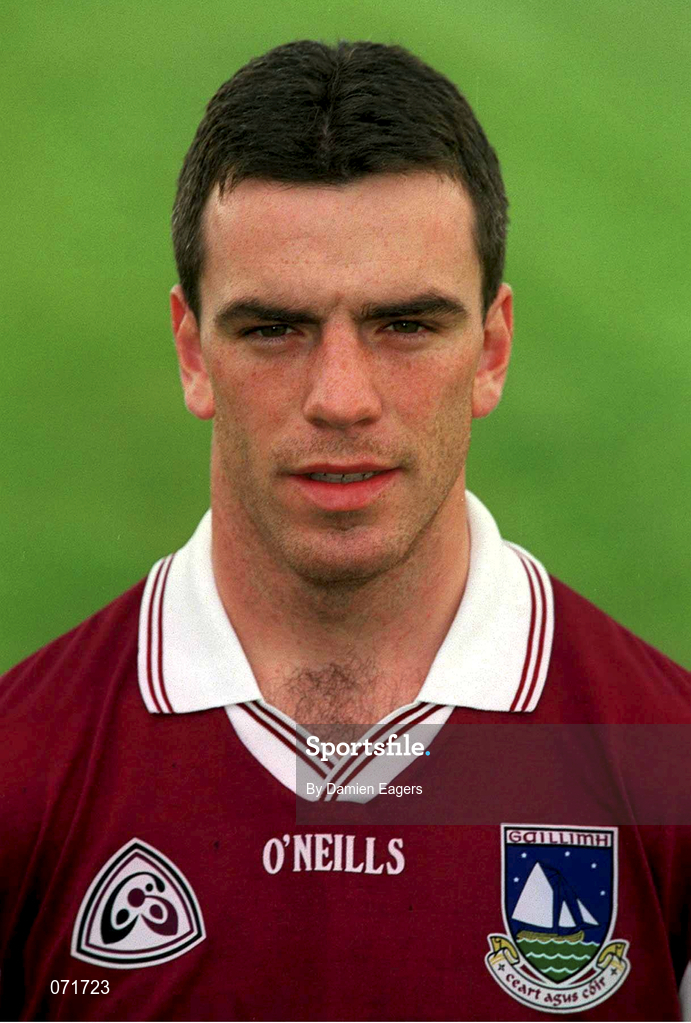 29 August 2001; Padraig Joyce of Galway poses for a portrait during a Galway press night ahead of the Bank of Ireland All-Ireland Football Hurling Championship Final. Photo by Damien Eagers/Sportsfile