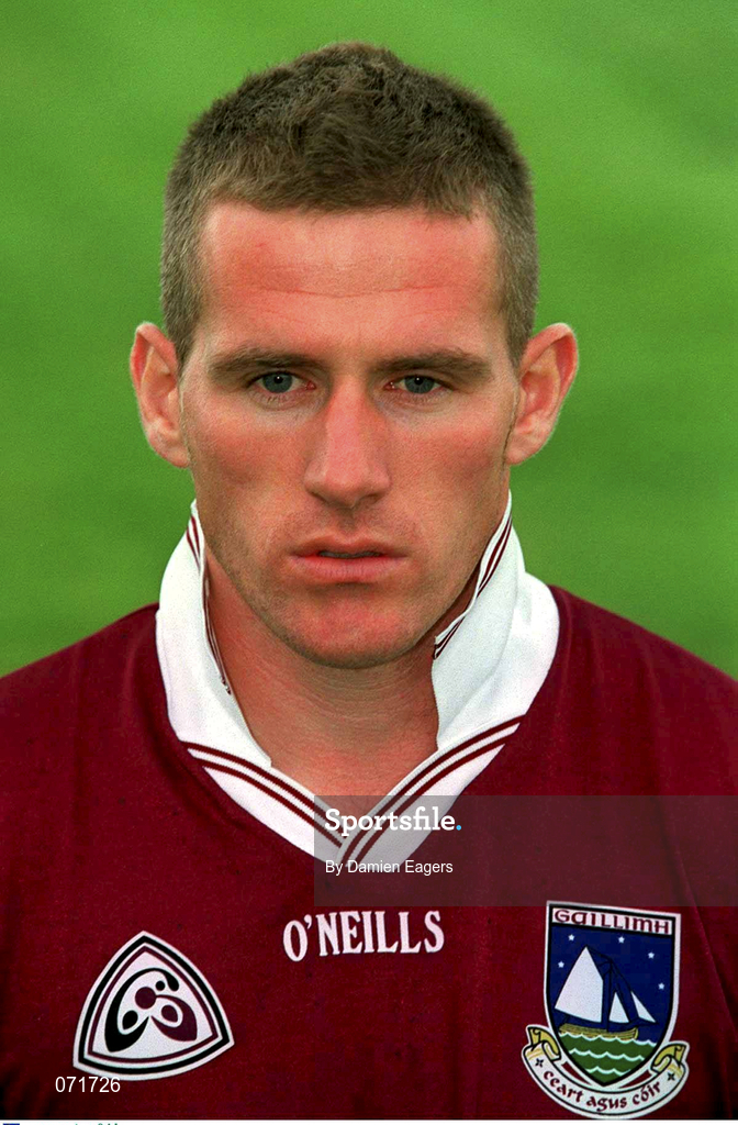 29 August 2001; Seán Óg De Paor of Galway poses for a portrait during a Galway press night ahead of the Bank of Ireland All-Ireland Football Hurling Championship Final. Photo by Damien Eagers/Sportsfile