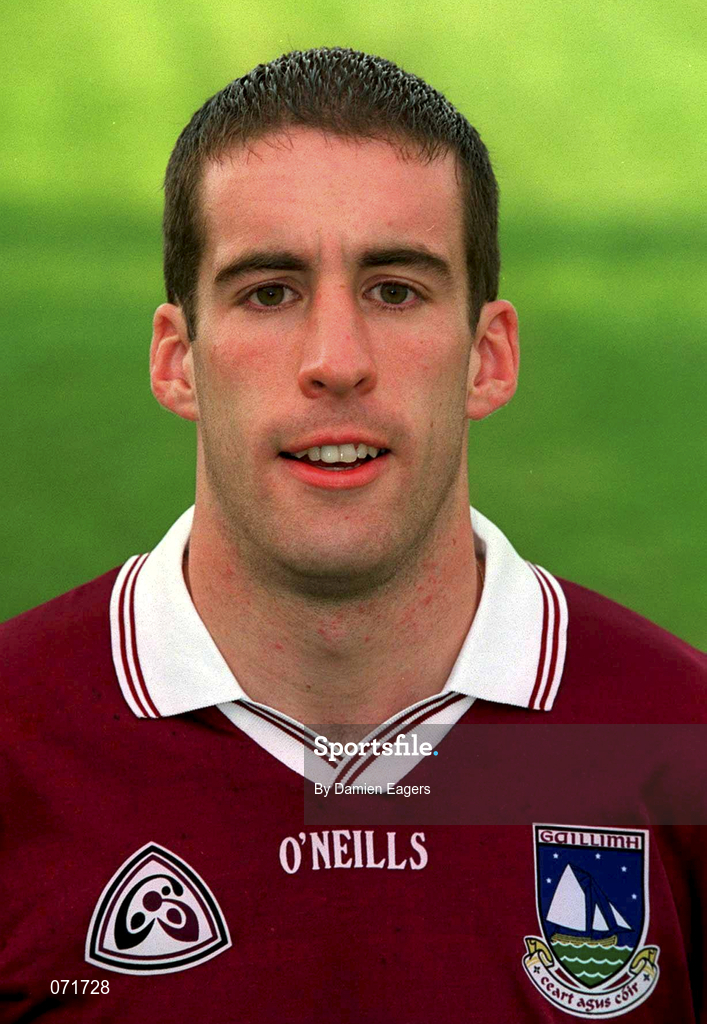 29 August 2001; Alan Keane of Galway poses for a portrait during a Galway press night ahead of the Bank of Ireland All-Ireland Football Hurling Championship Final. Photo by Damien Eagers/Sportsfile