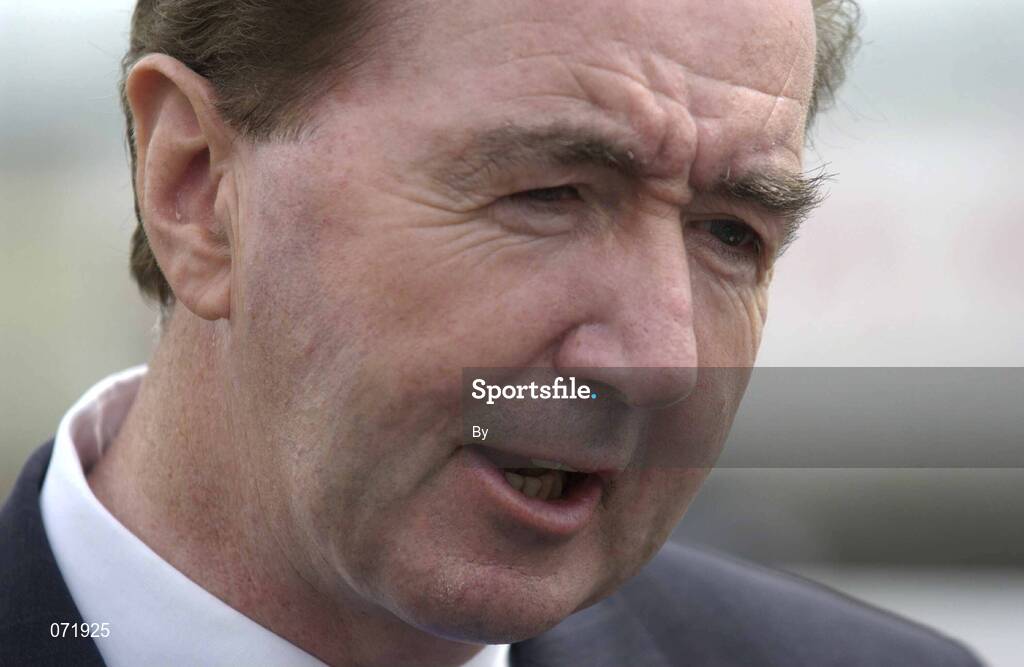 14 July 2001; Dermot Weld, Trainer, Horse Racing. Picture credit; Damien Eagers / SPORTSFILE *EDI*